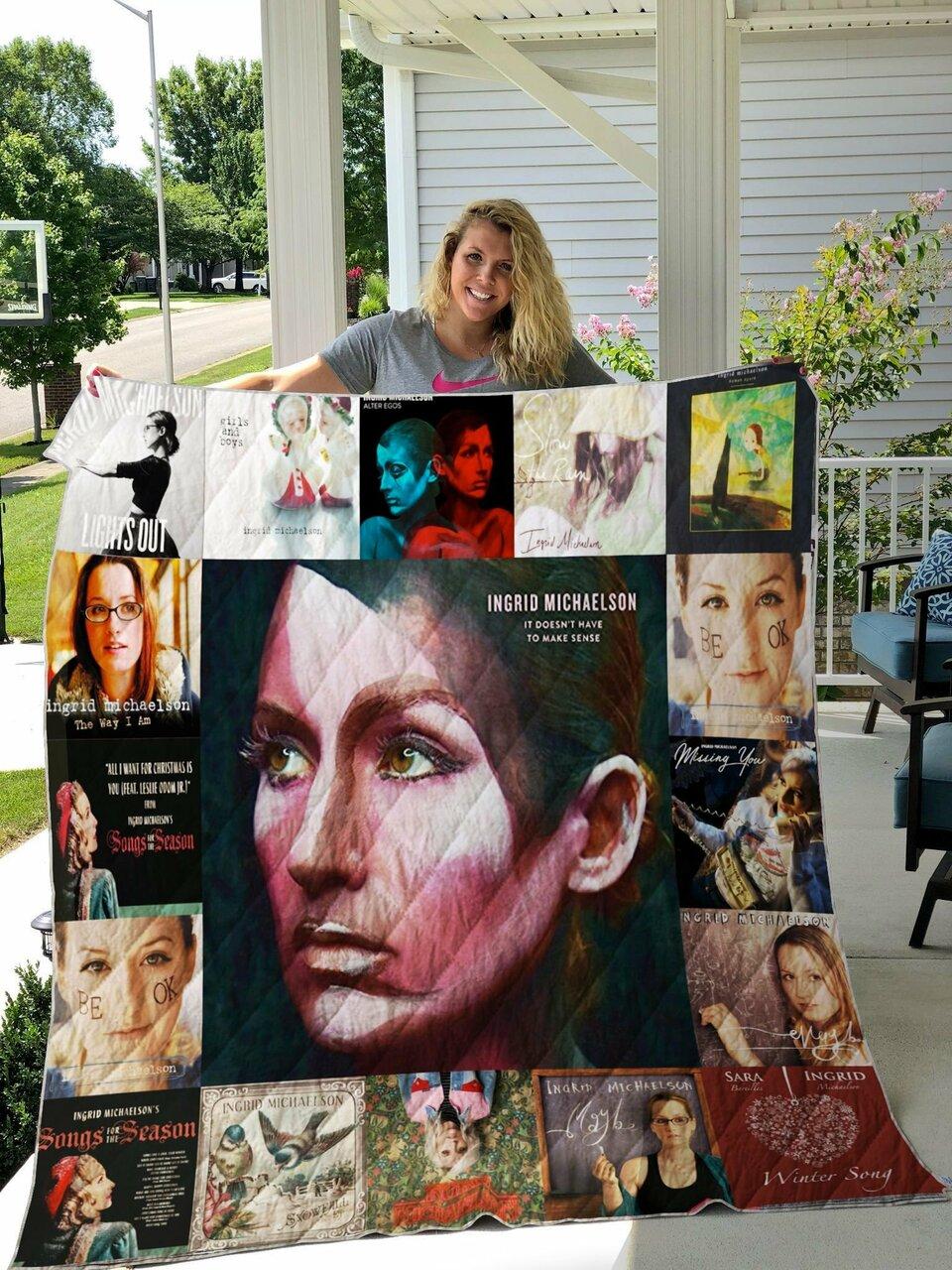 Ingrid Michaelson Albums Quilt Blanket For Fans