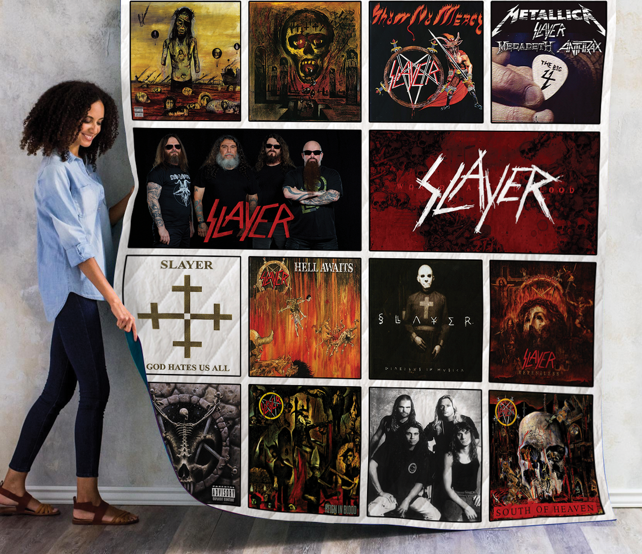 Slayer Albums Quilt Blanket For Fans