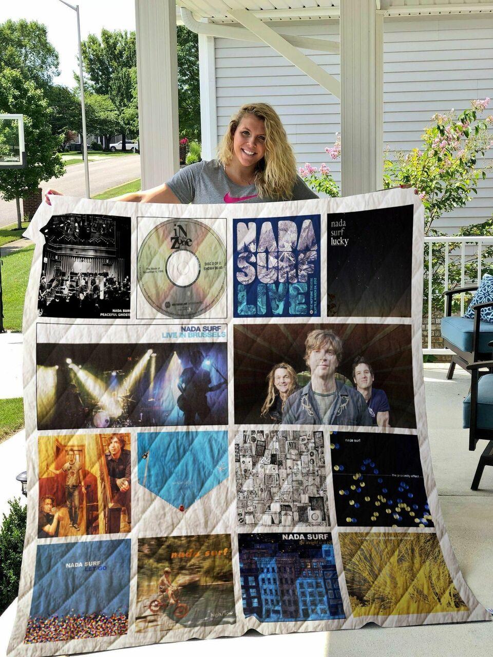 Nada Surf Albums Quilt Blanket