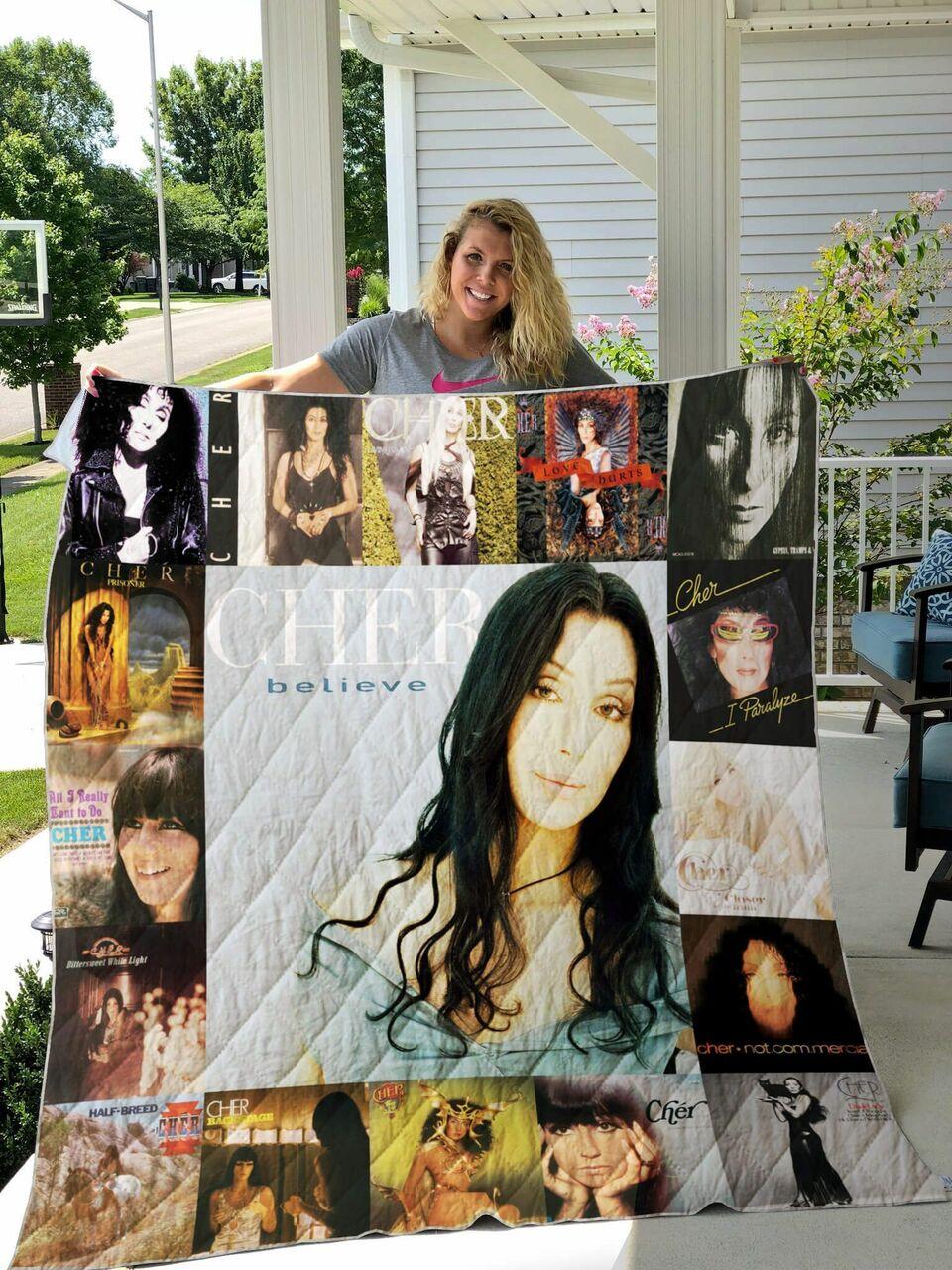 Cher Albums Quilt Blanket For Fans