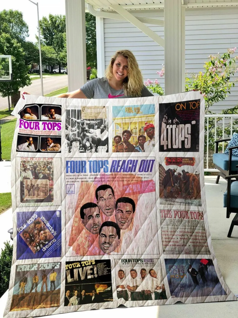 The Four Tops Albums Quilt Blanket