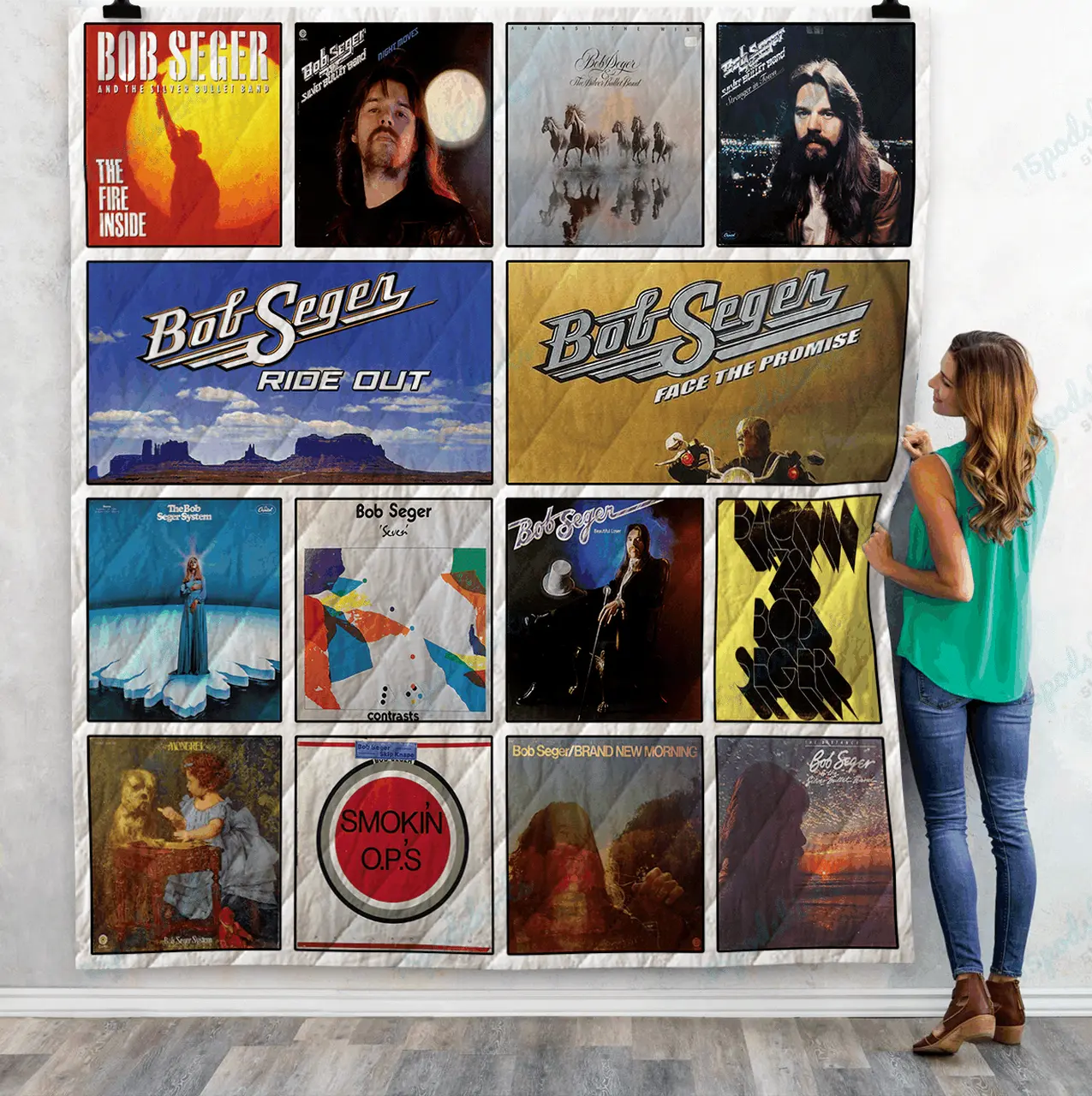 Bob Seger Albums Quilt Blanket