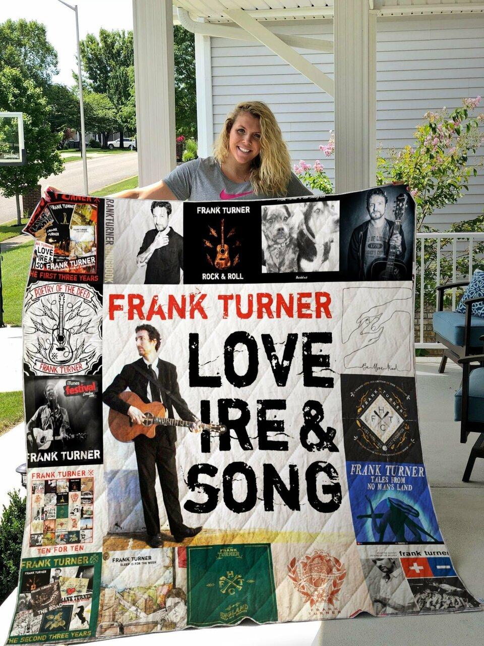 Frank Turner Albums Quilt Blanket For Fans