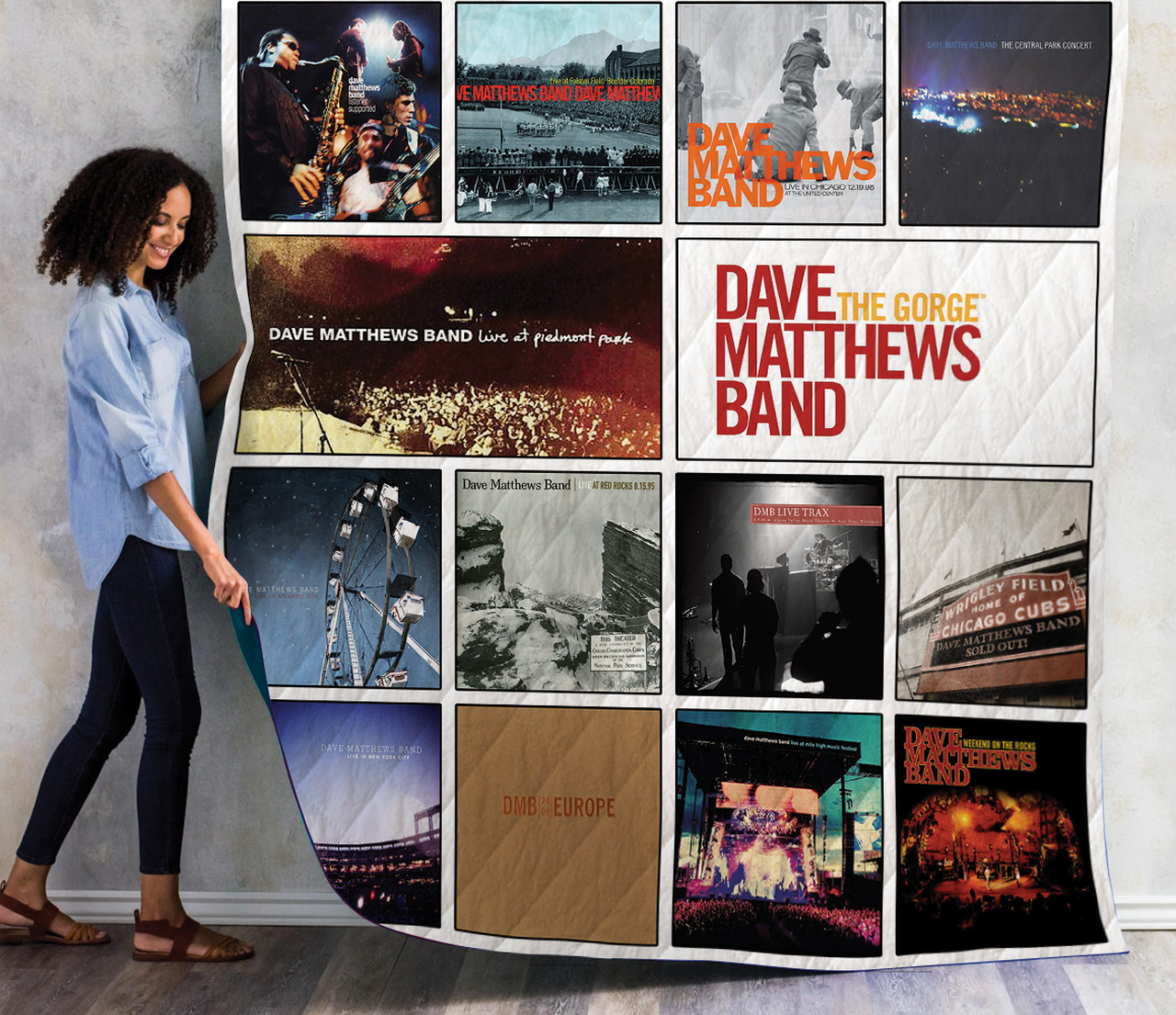Dave Matthews Albums Quilt Blanket For Fans