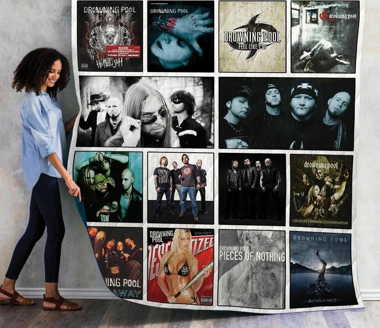 Drowning Pool Albums Quilt Blanket