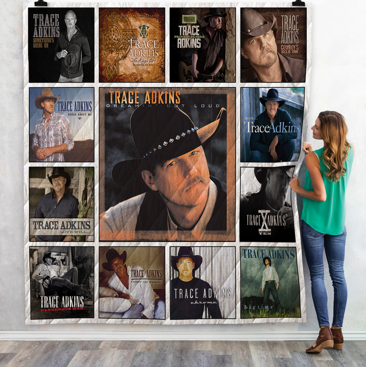Trace Adkins Albums Quilt Blanket