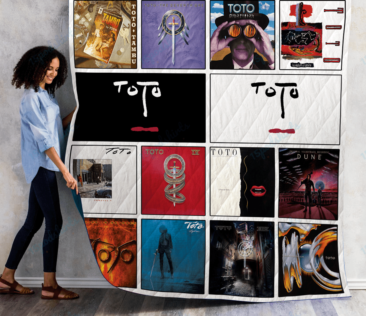 Toto Albums Quilt Blanket