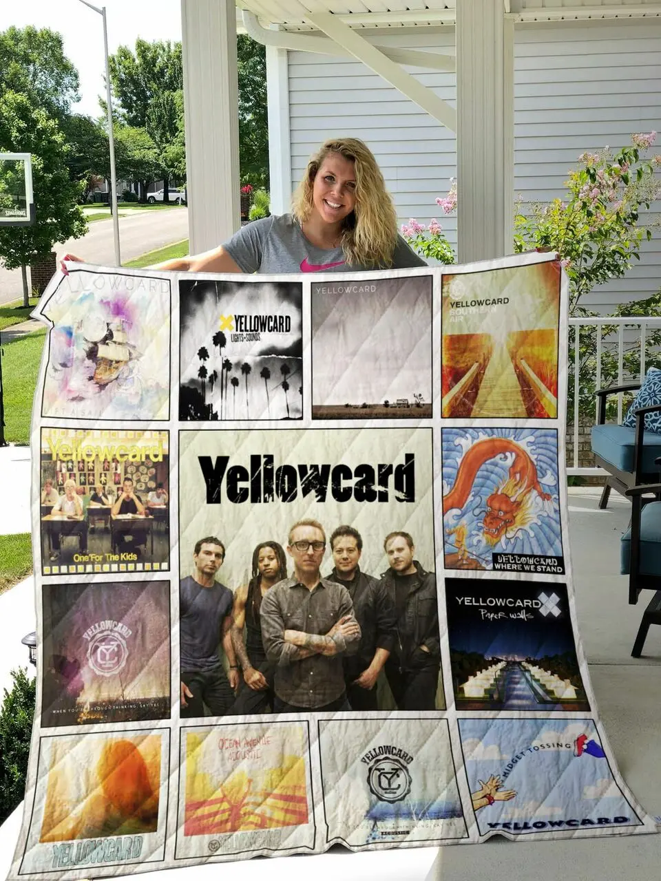 Yellowcard Albums Quilt Blanket