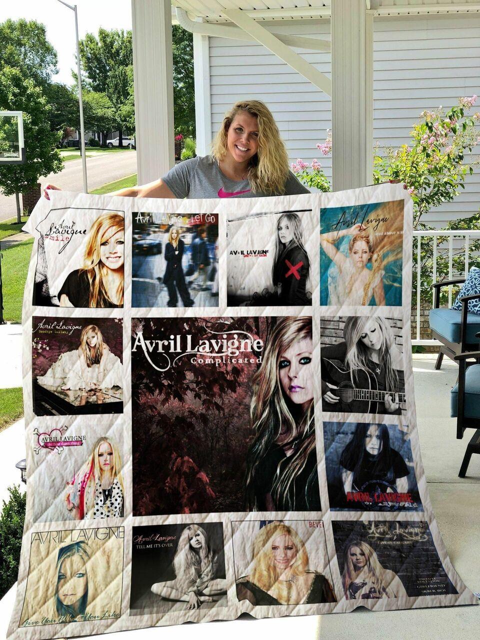 Avril Lavigne Albums Quilt Blanket