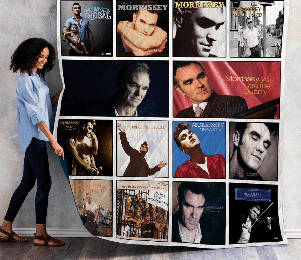 Morrissey Albums Quilt Blanket