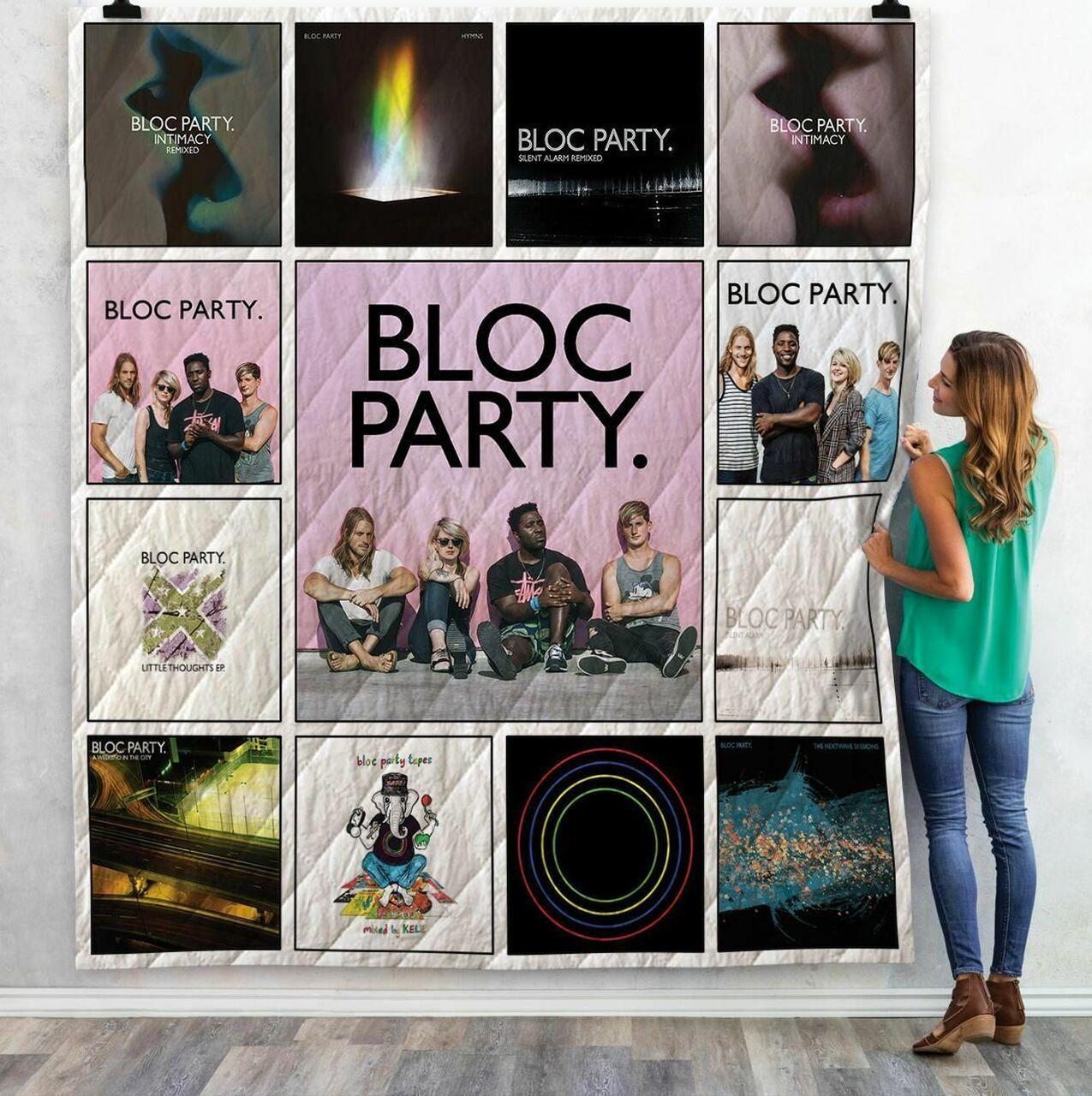 Bloc Party Albums Quilt Blanket