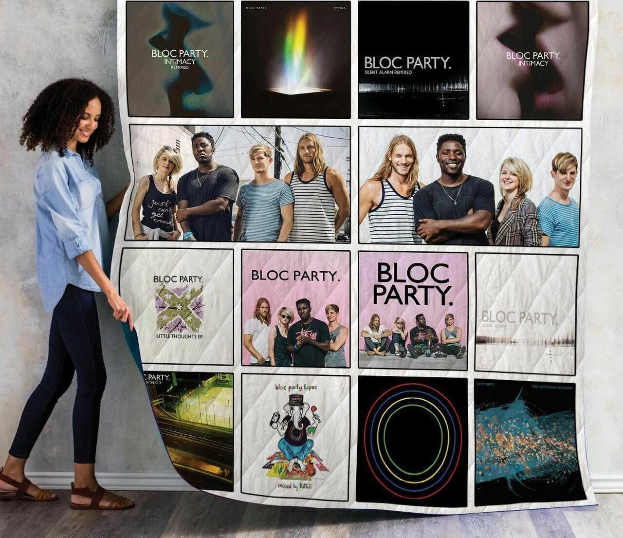 Bloc Party Albums Quilt Blanket