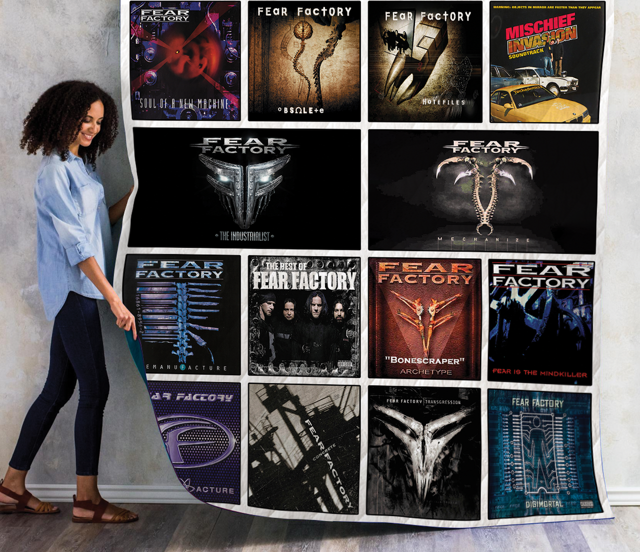 Fear Factory Albums Quilt Blanket