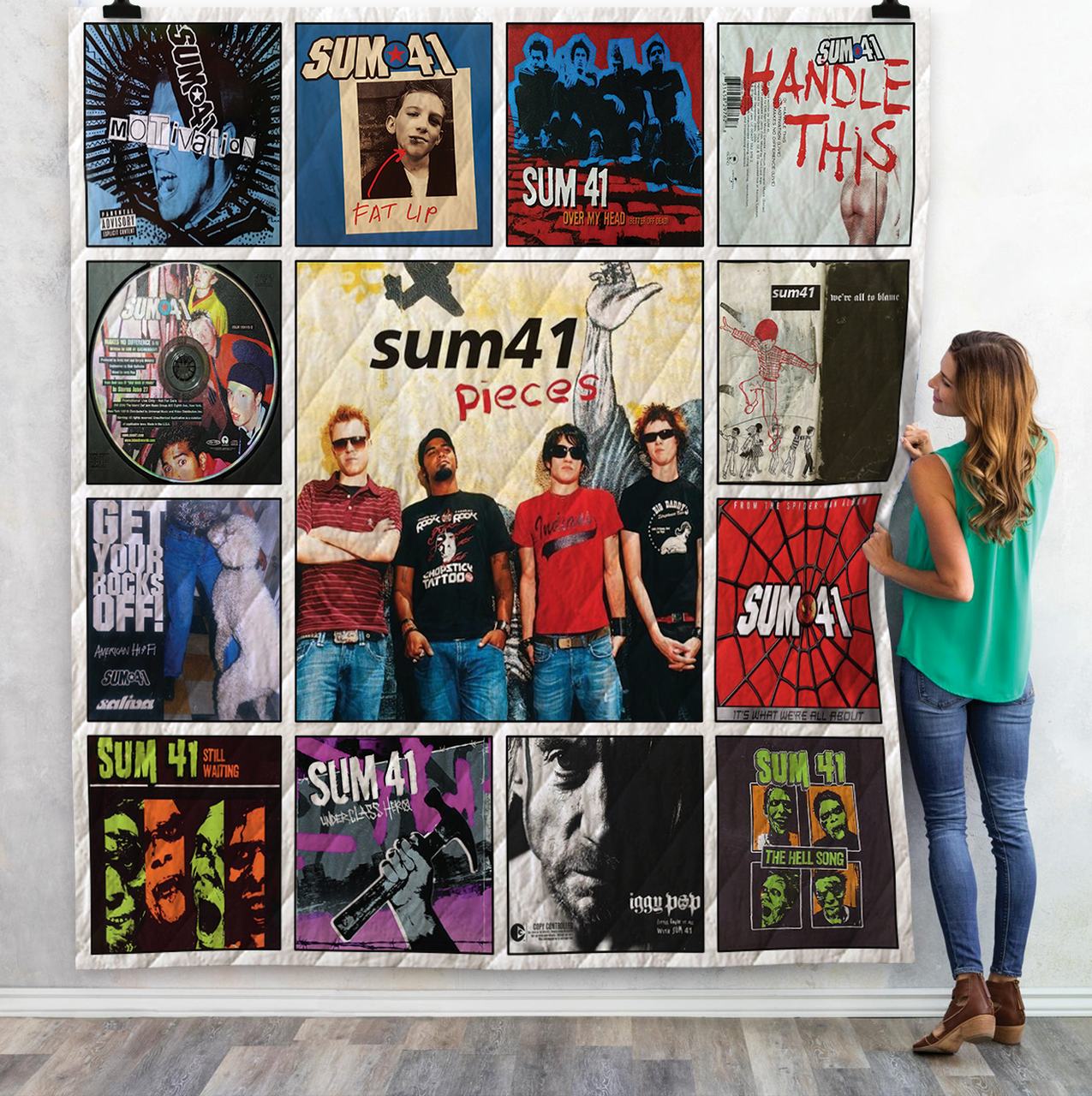 Sum 41 Albums Quilt Blanket For Fans