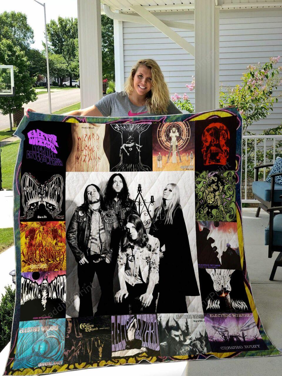 Electric Wizard Albums Poster Quilt Blanket