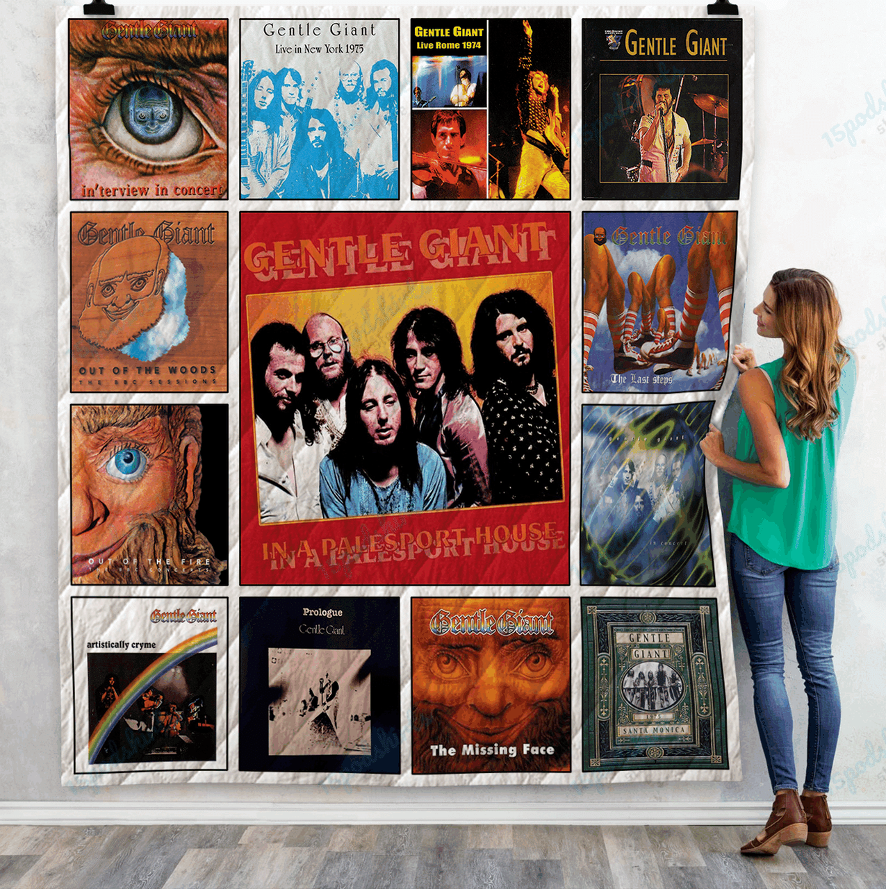 Gentle Giant Live Albums Quilt Blanket Arrival
