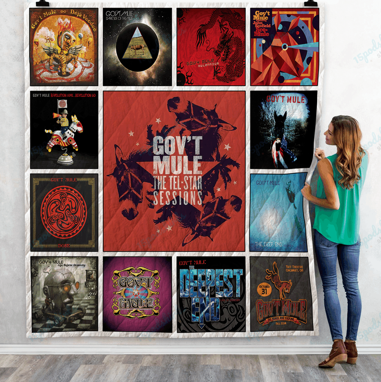 Gov T Mule Albums Quilt Blanket