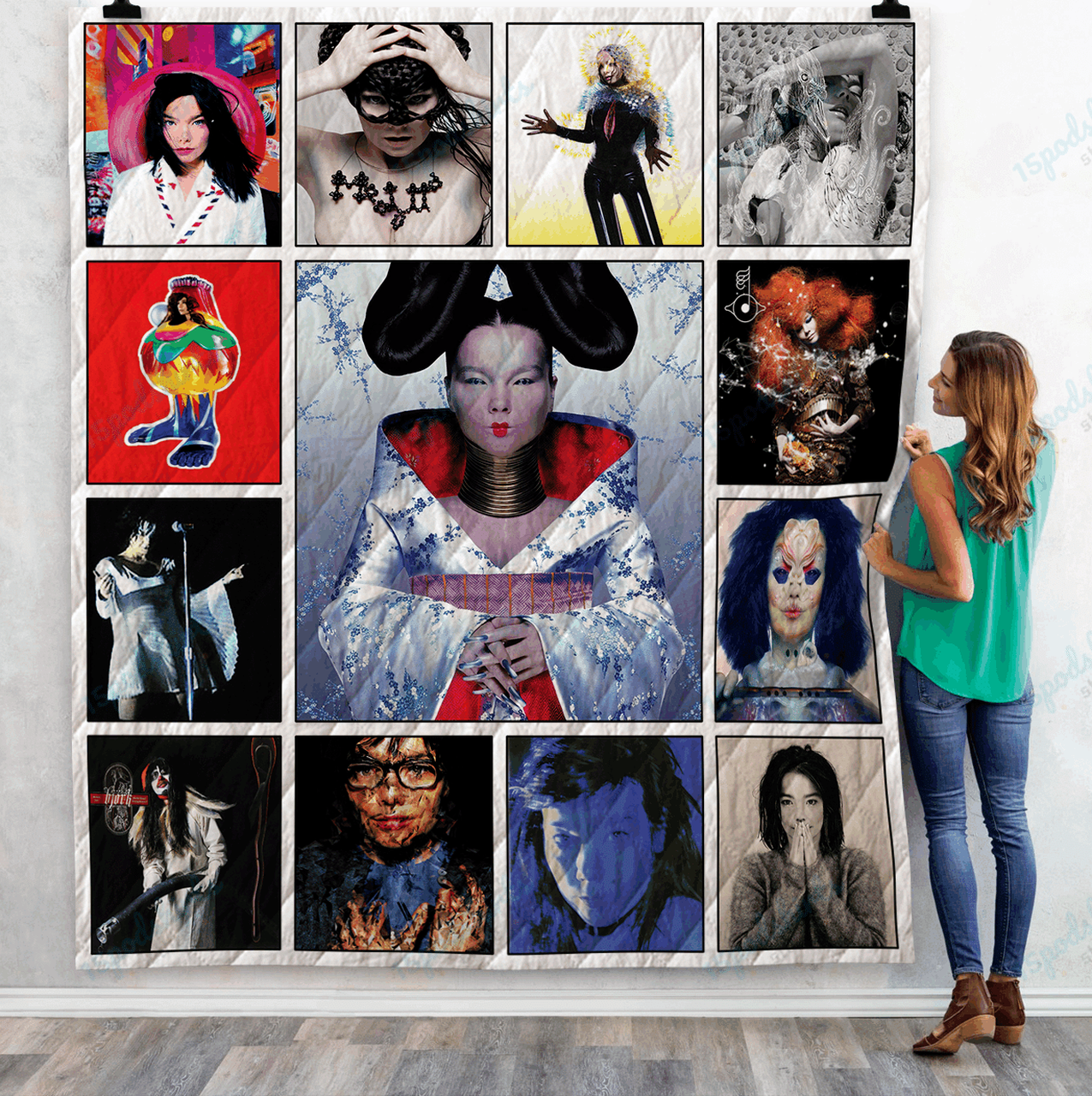Bj Rk Albums Quilt Blanket