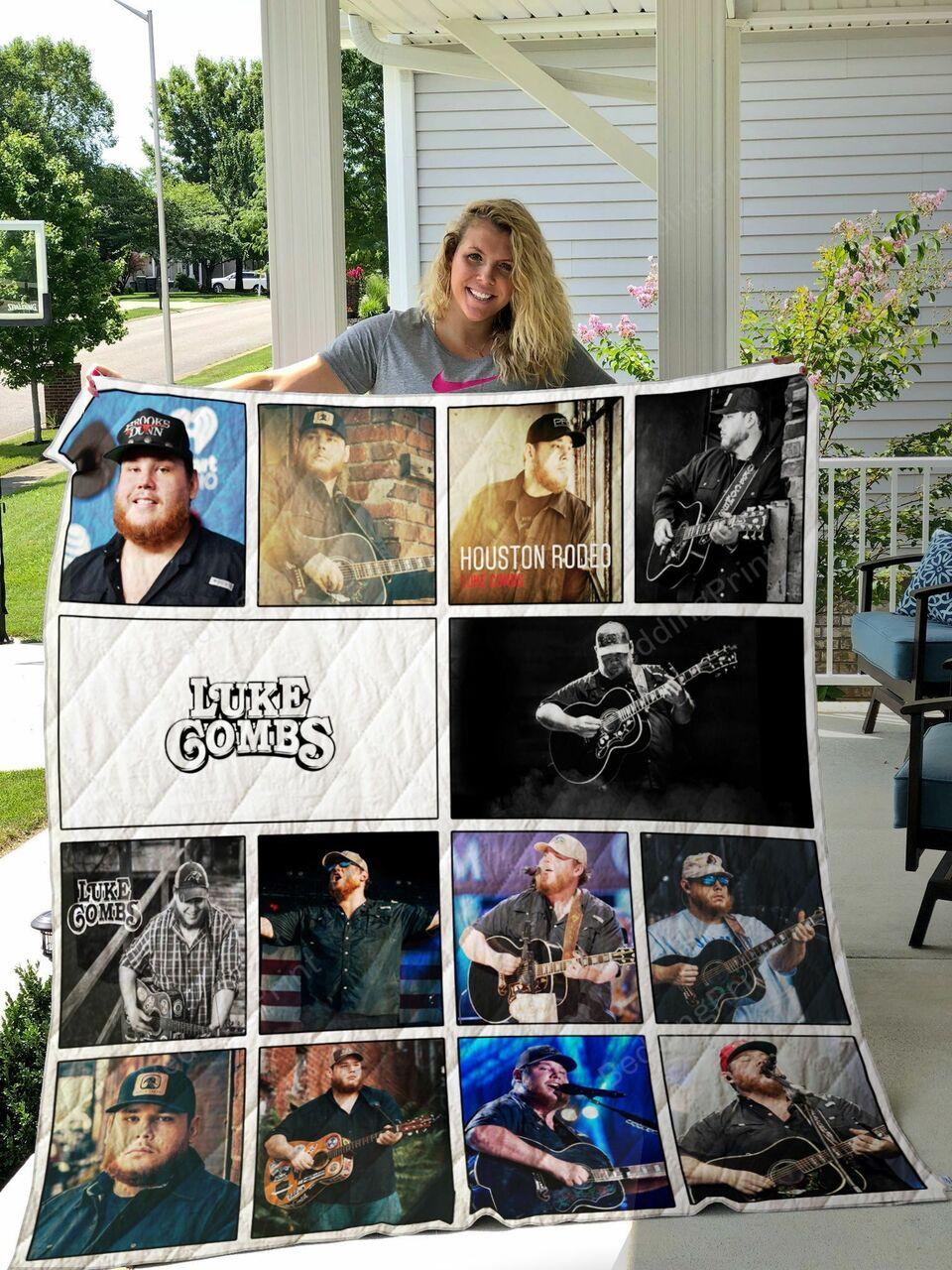 Luke Combs Albums Quilt Blanket Great Customized Blanket Gifts