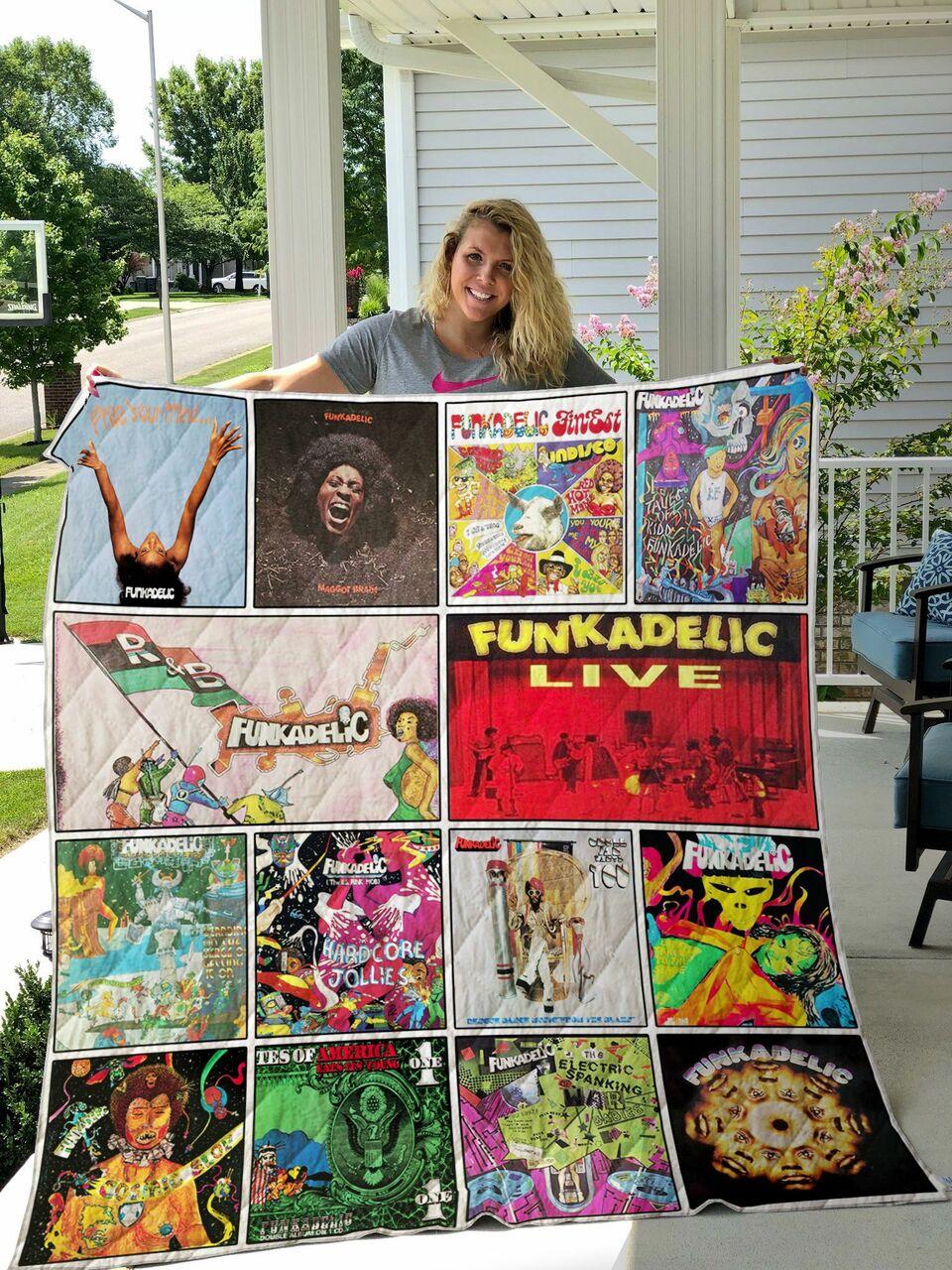 Funkadelic Albums Quilt Blanket