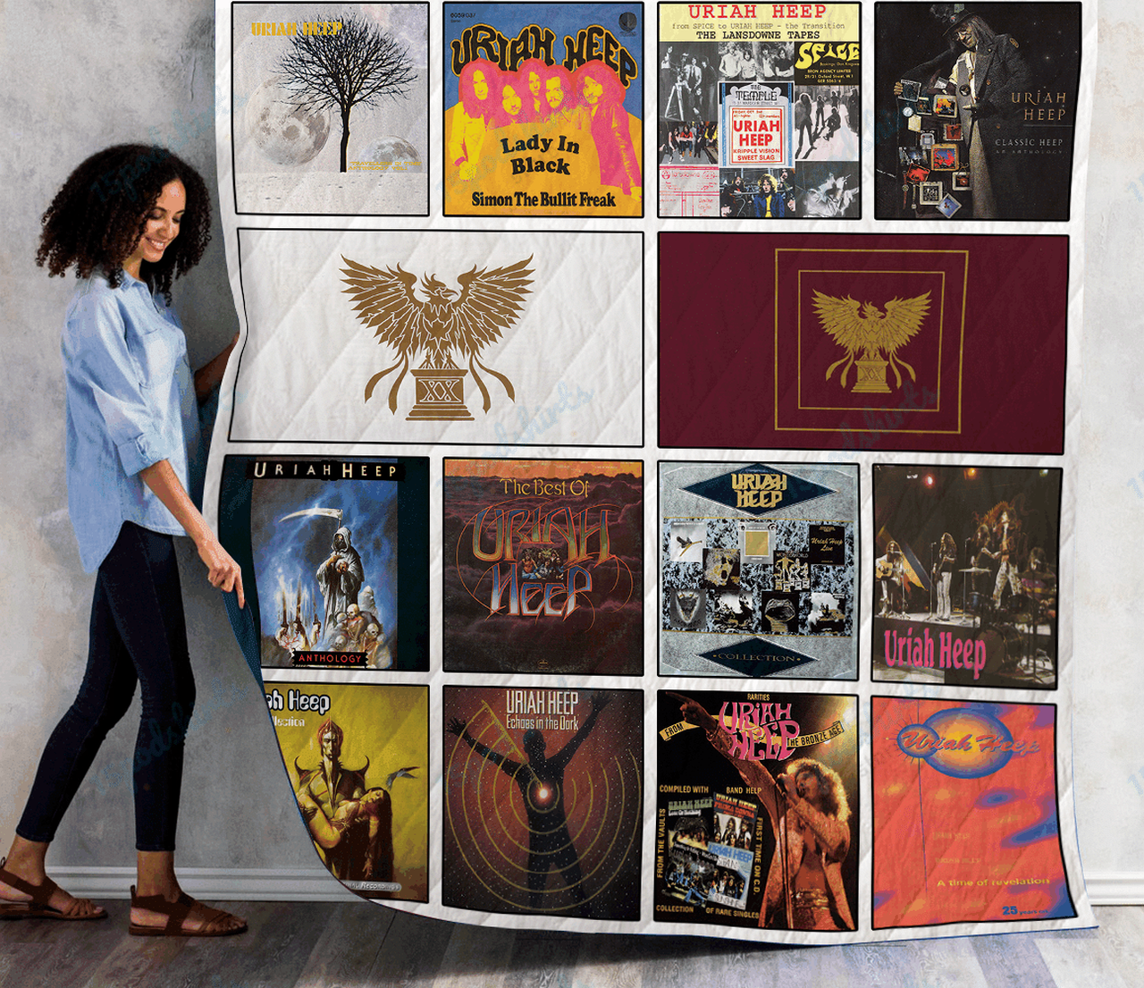 Uriah Heep Complication Albums Quilt Blanket