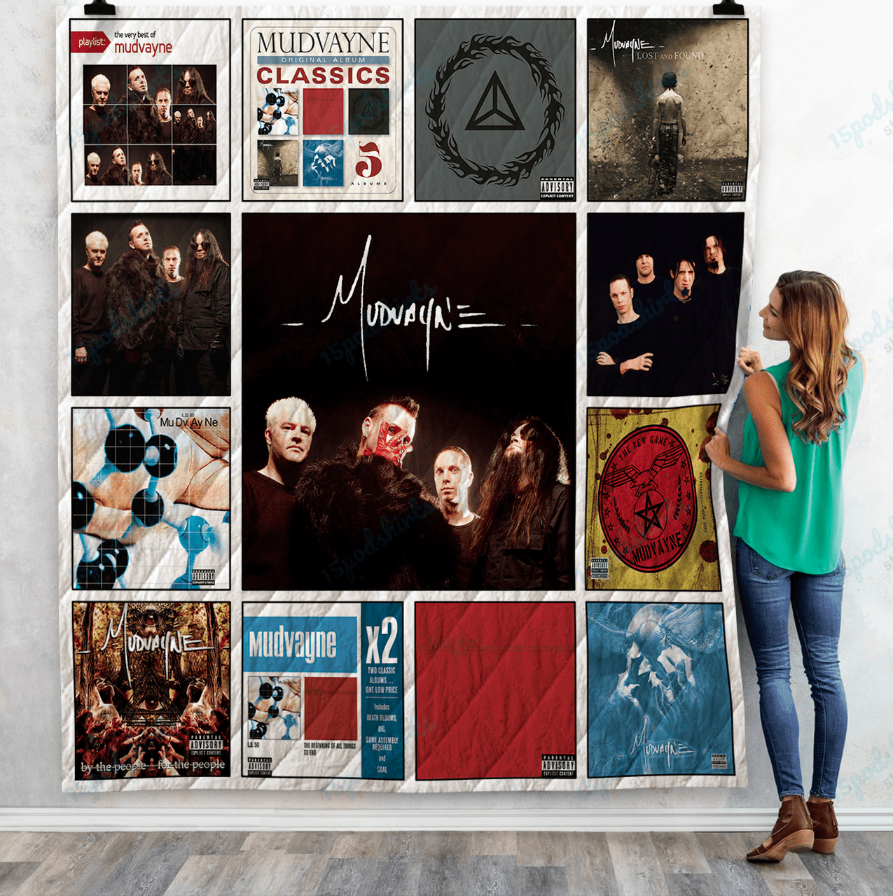 Mudvayne Albums Quilt Blanket