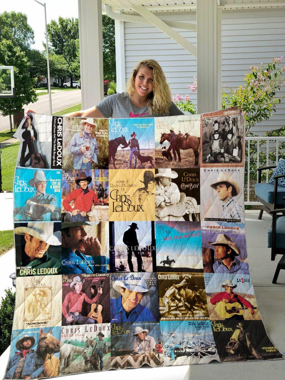 Chris Ledoux Albums Quilt Blanket For Fans