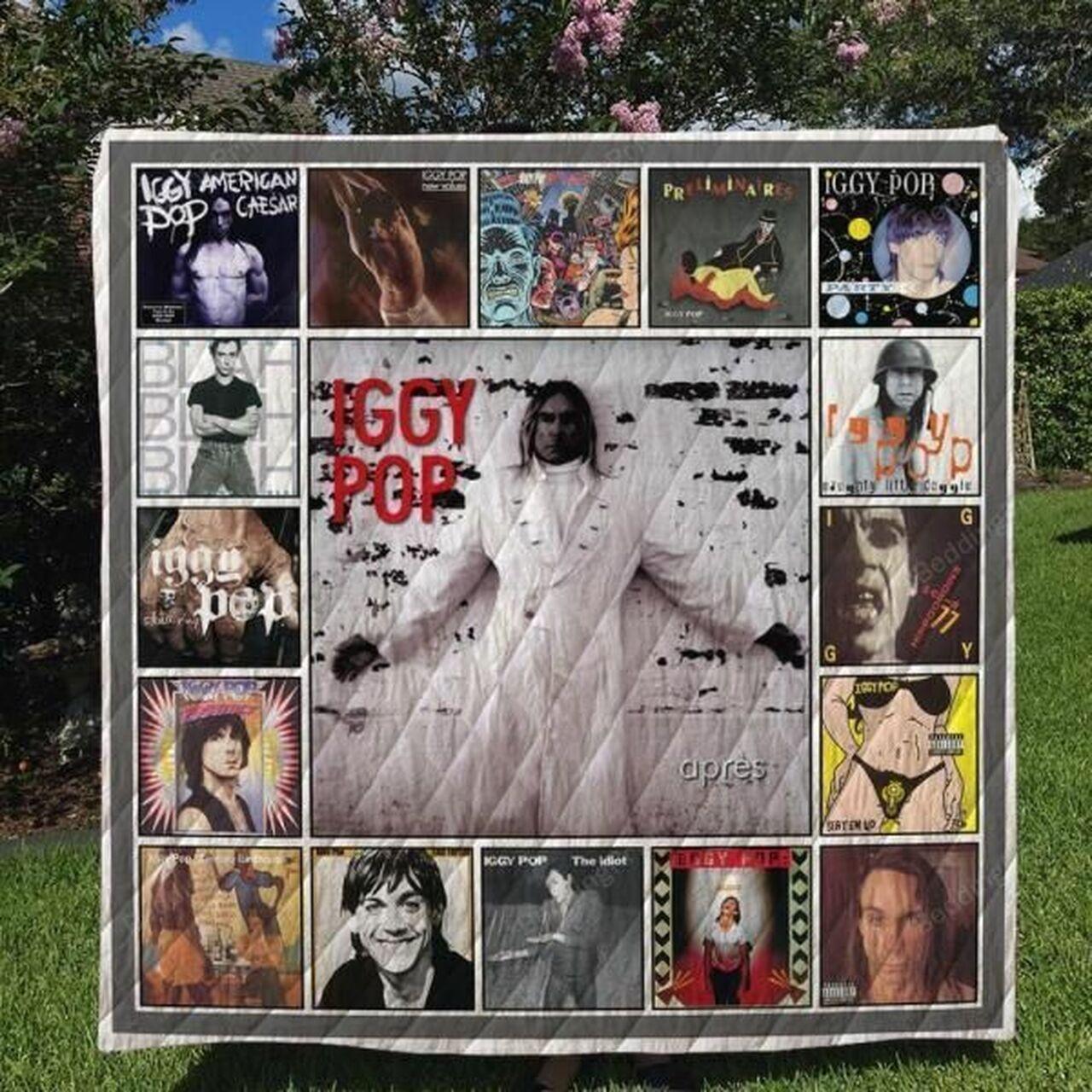 Iggy Pop Studio Albums Quilt Blanket