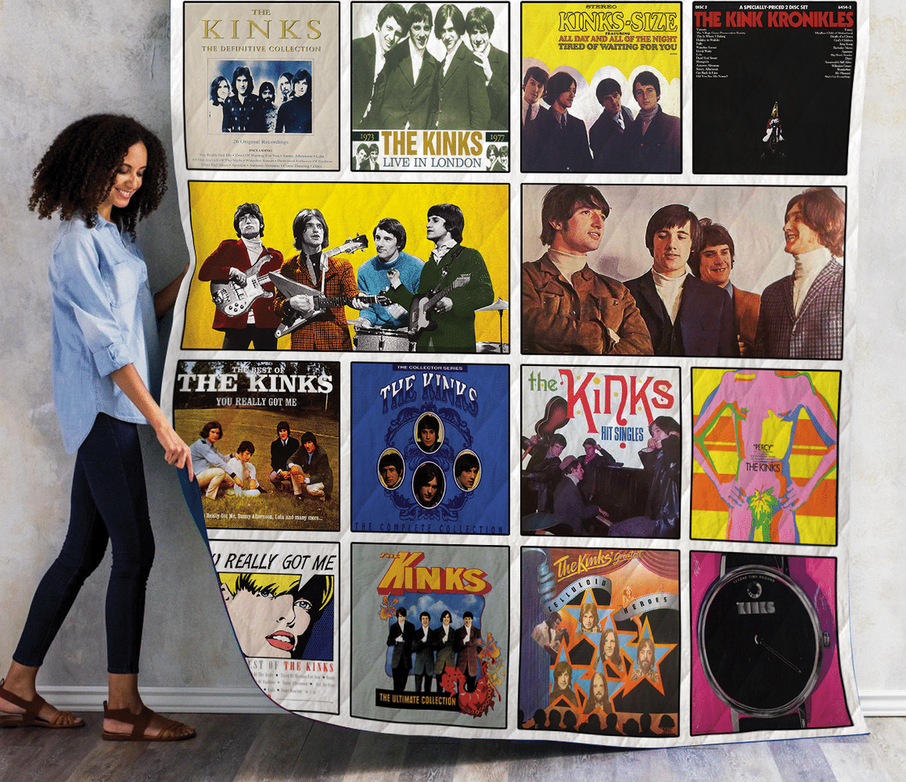 The Kinks Compilations Albums Quilt Blanket For Fans