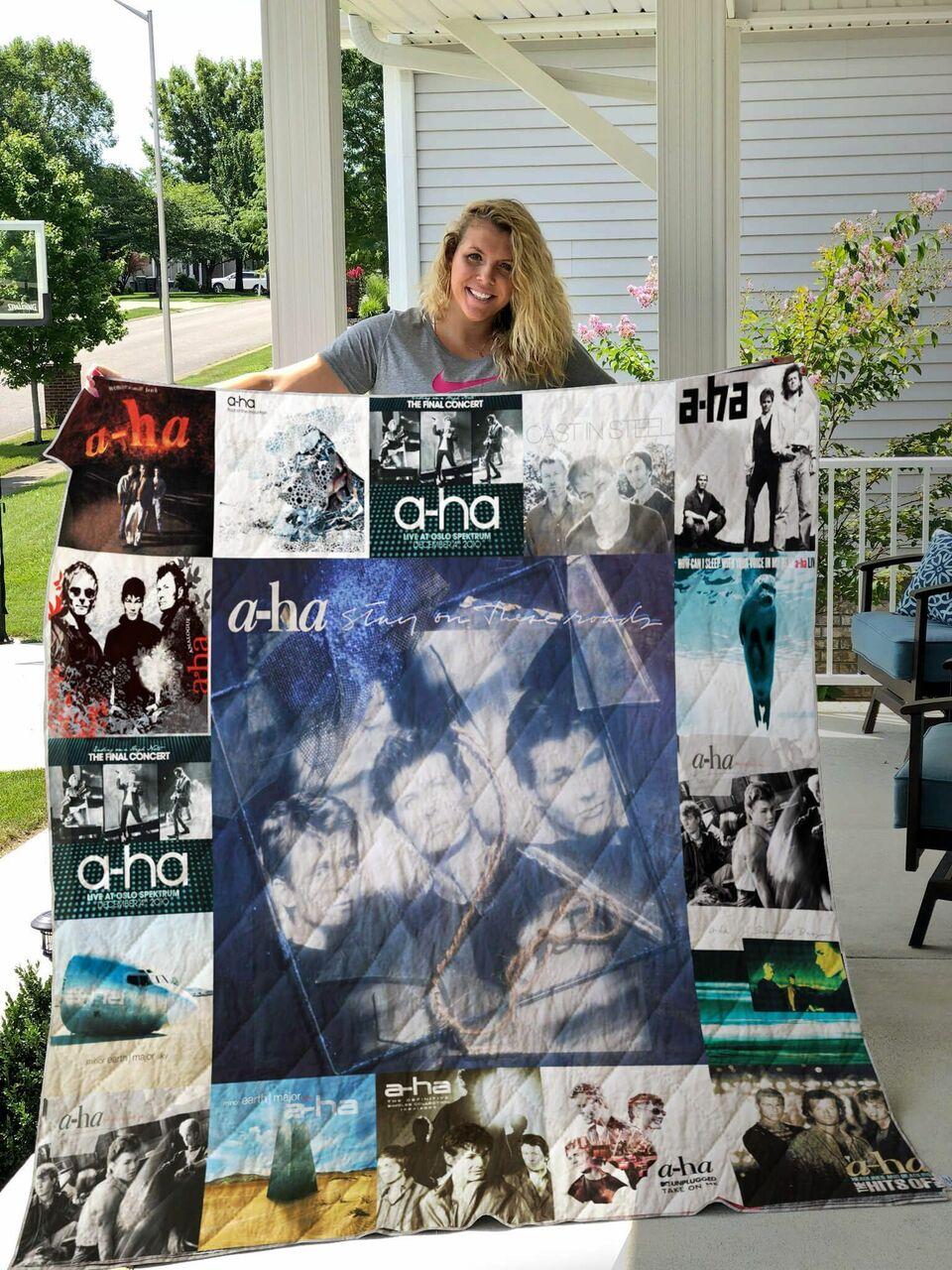 A Ha Albums Quilt Blanket For Fans