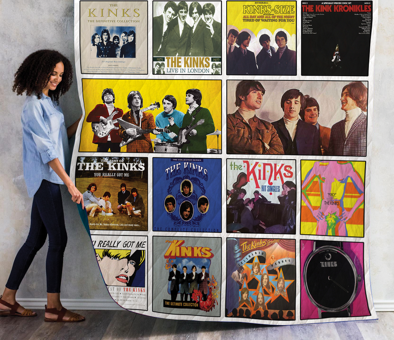 The Kinks Complication Albums Quilt Blanket For Fans