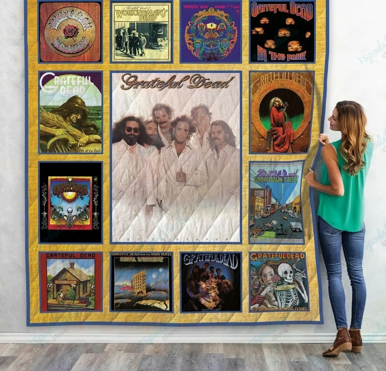 The Best Grateful Dead Albums Quilt Blanket