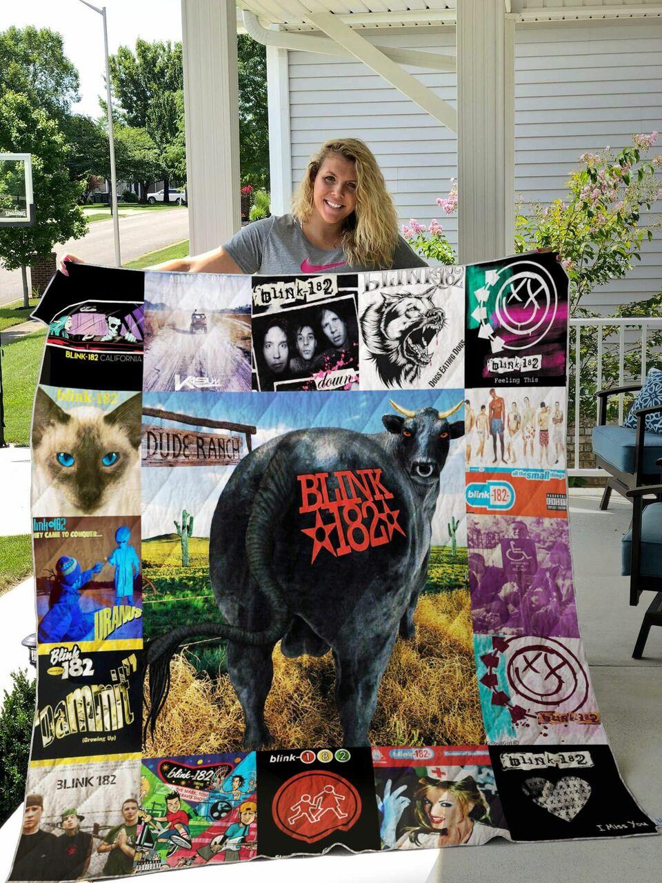 Blink 182 Albums Quilt Blanket For Fans