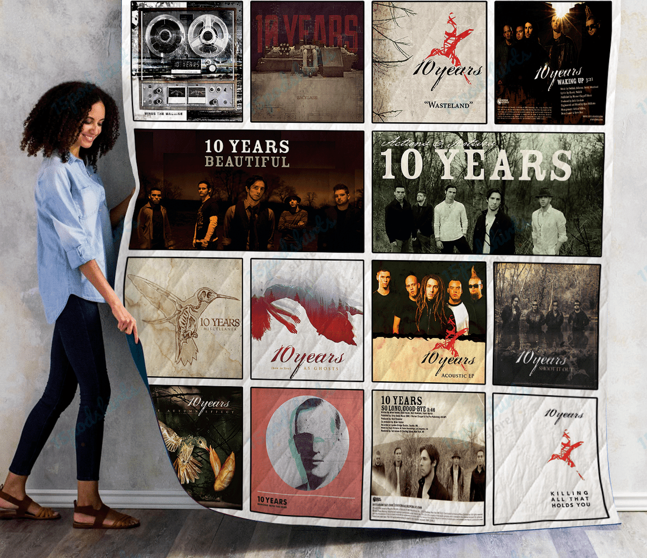 10 Years Singles Albums Quilt Blanket