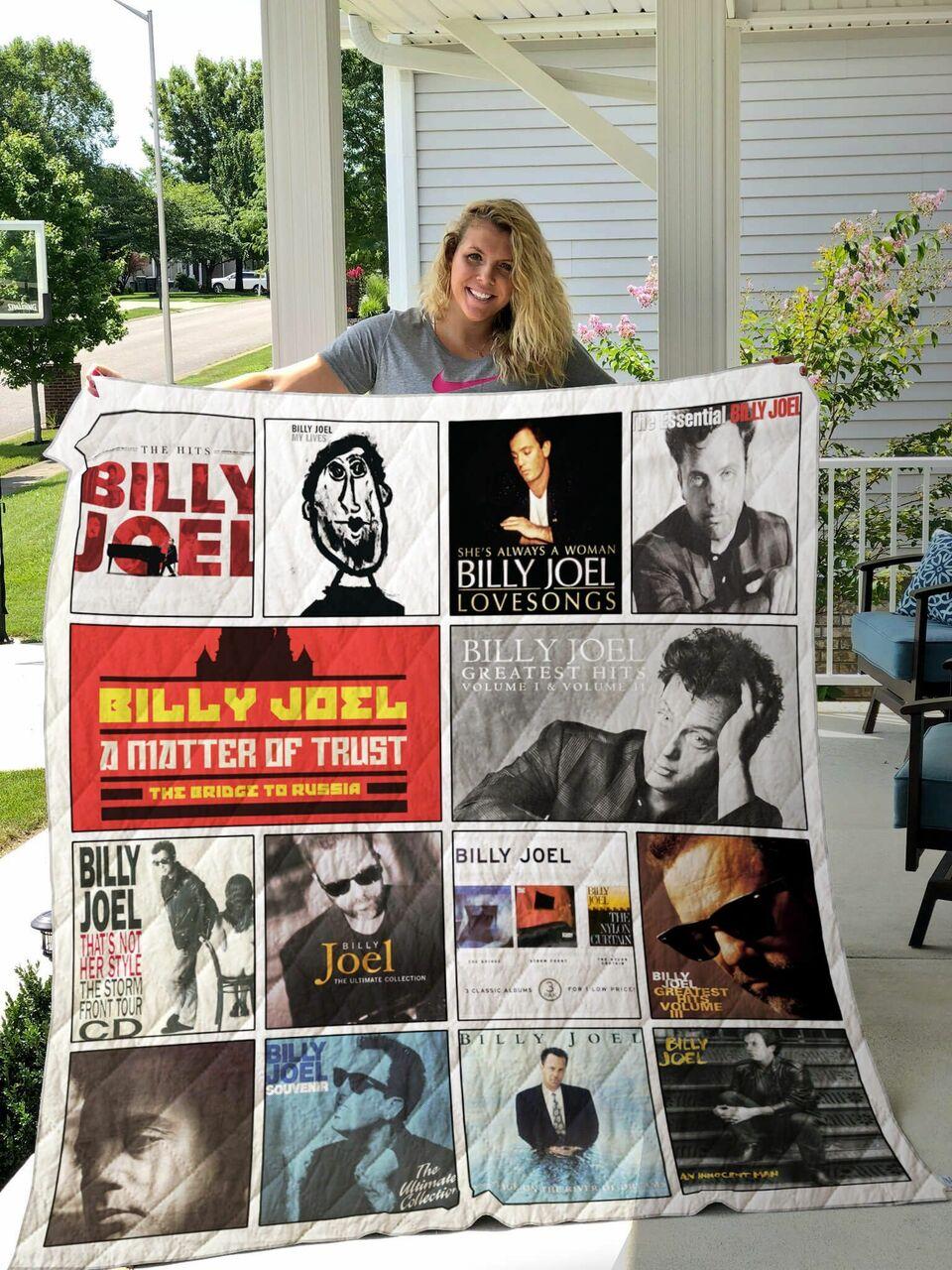 Billy Joel Compilations Albums Quilt Blanket