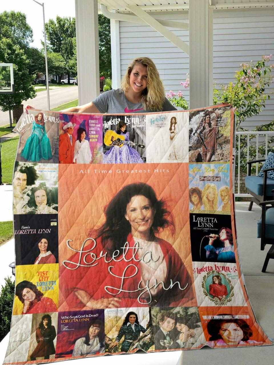 Loretta Lynn Albums Quilt Blanket For Fans