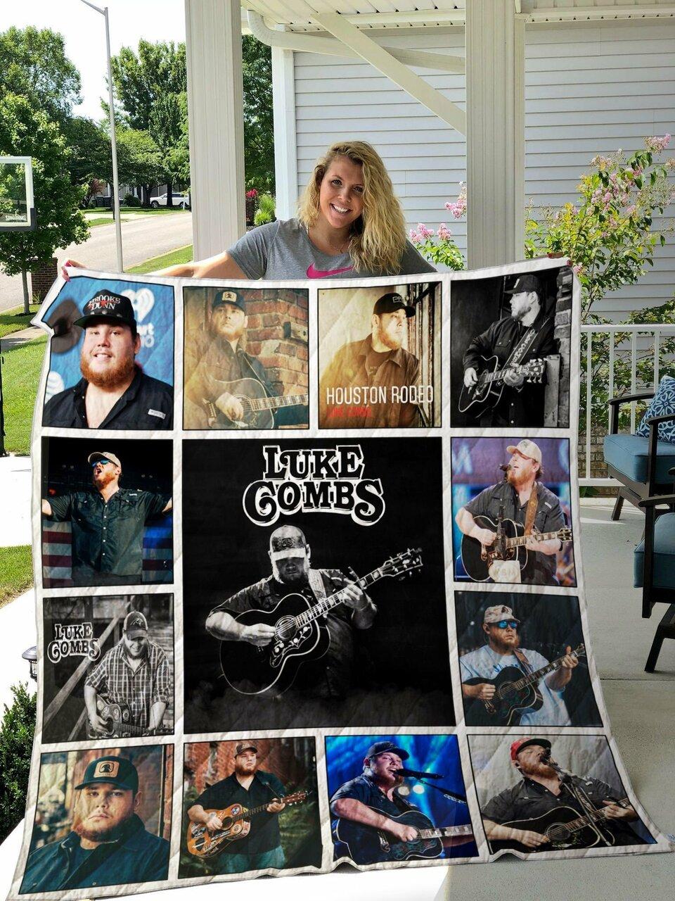 Luke Combs Albums Quilt Blanket