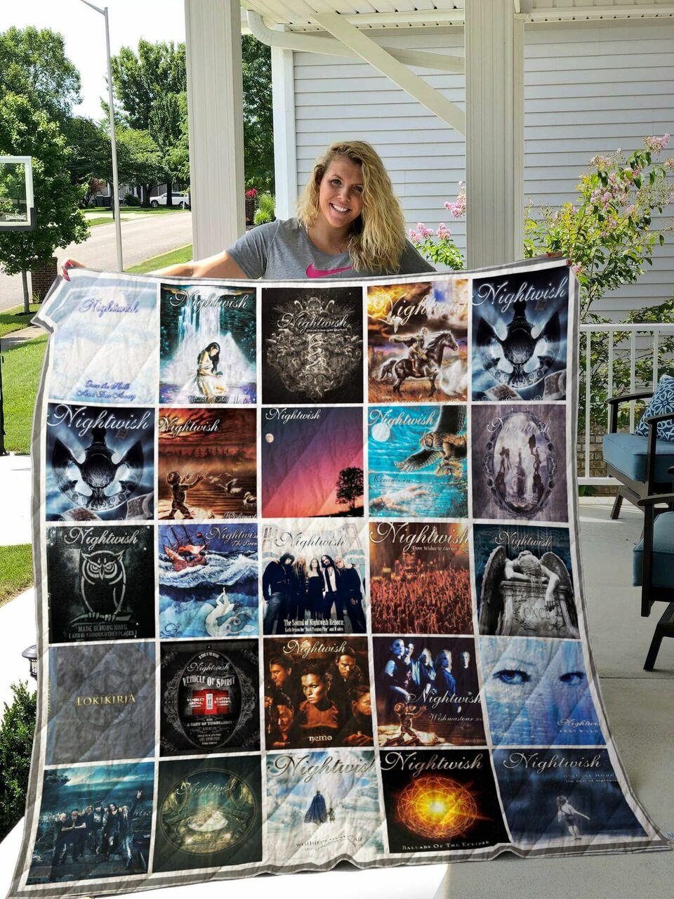 Nightwish Albums Poster Quilt Blanket