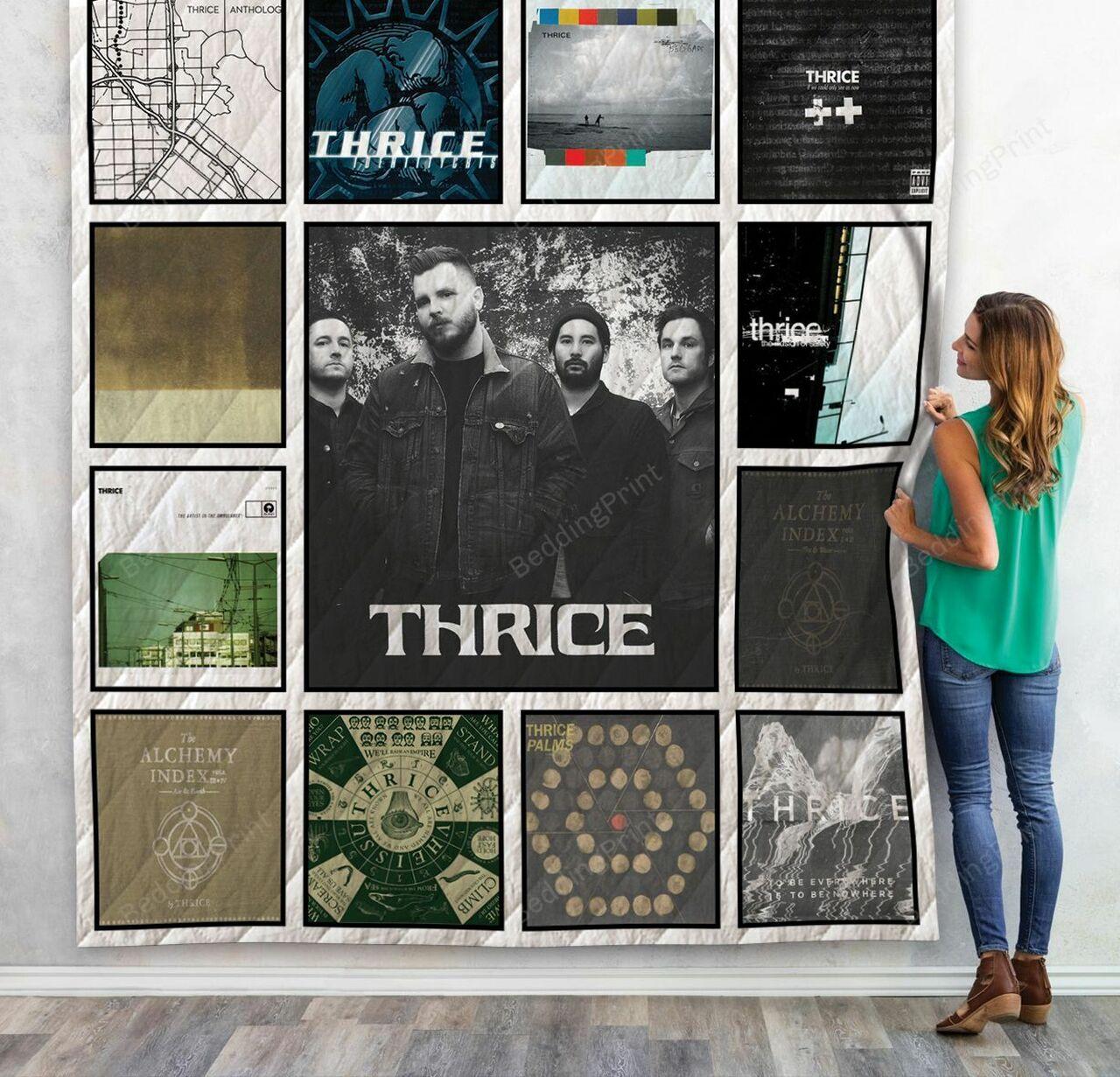 Thrice Albums Quilt Blanket