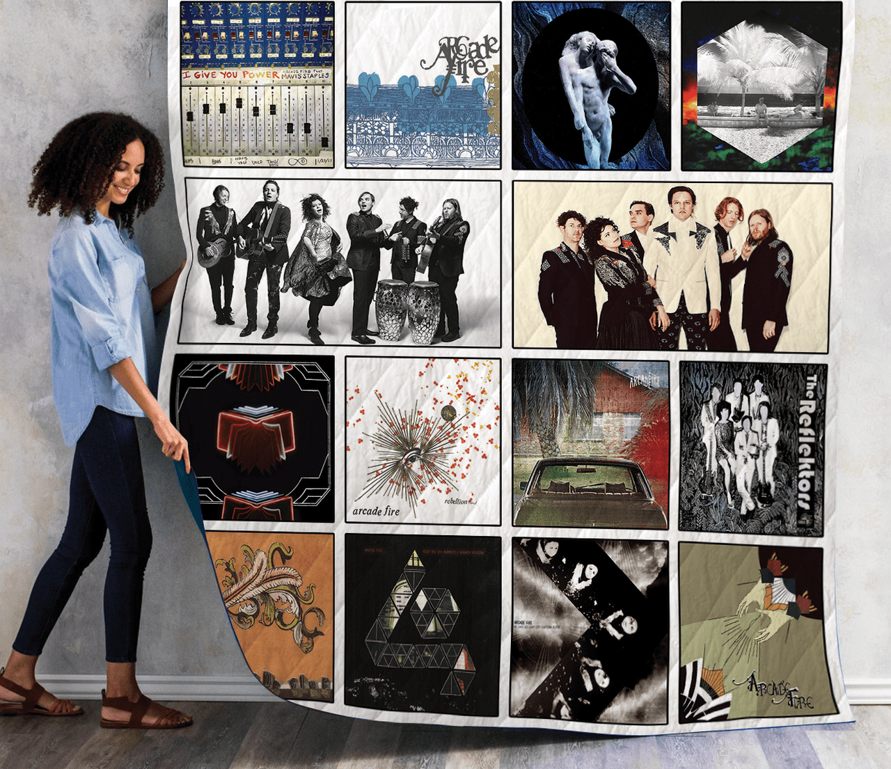Arcade Fire Albums Quilt Blanket