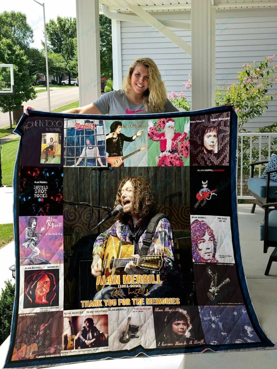 Alan Merrill Thank You For The Memories Quilt Blanket