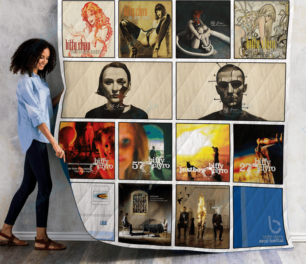 Biffy Clyro Singles Albums Quilt Blanket