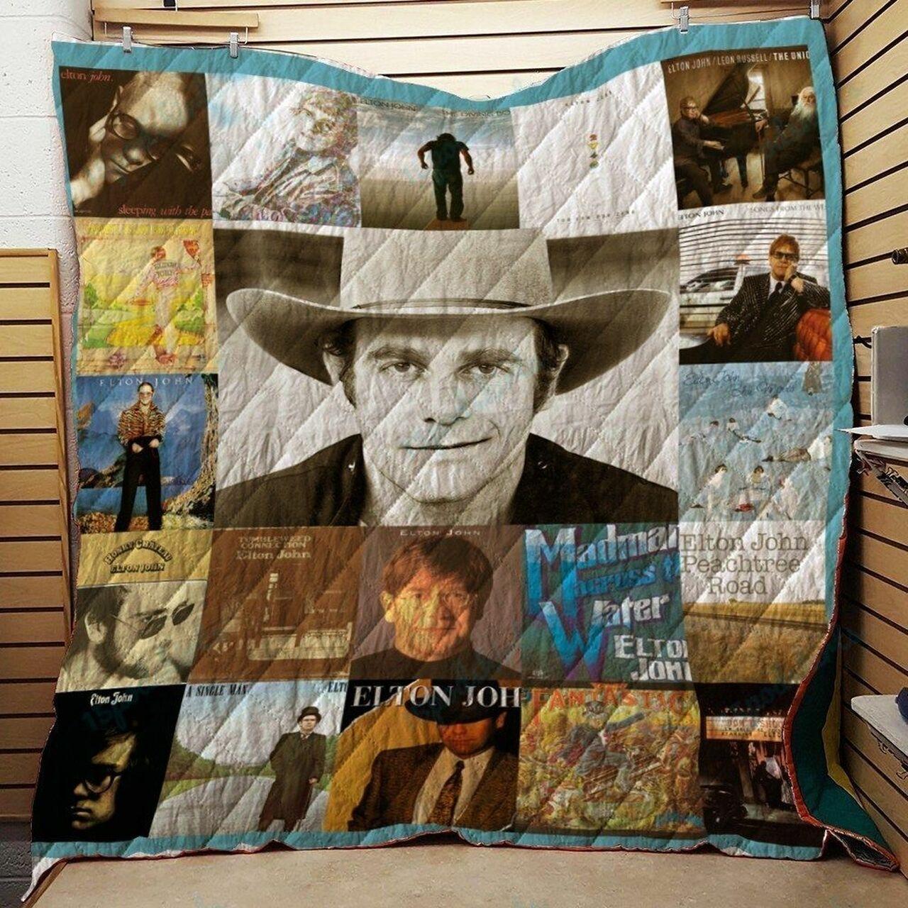 Elton John Best Albums Quilt Blanket For Fans