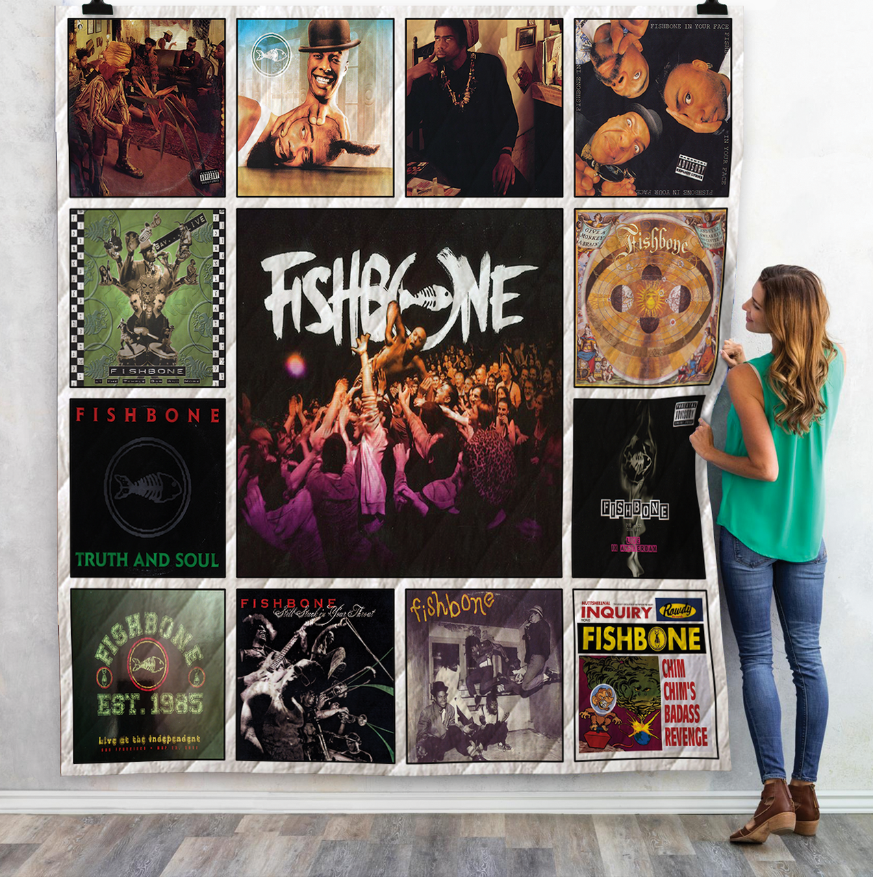 Fishbone Albums Quilt Blanket