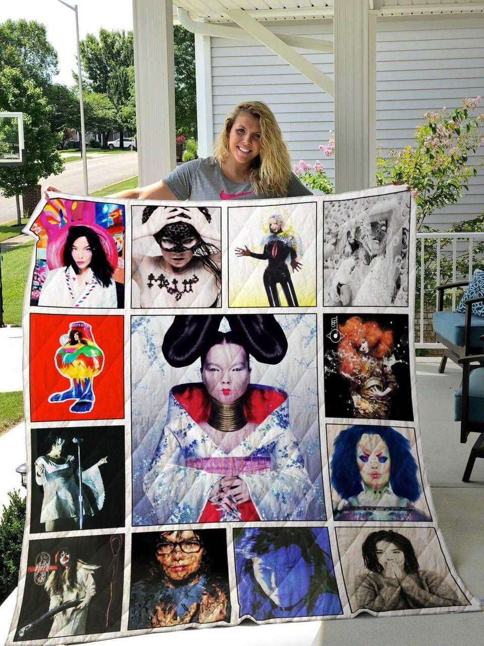 Bjork Albums Quilt Blanket