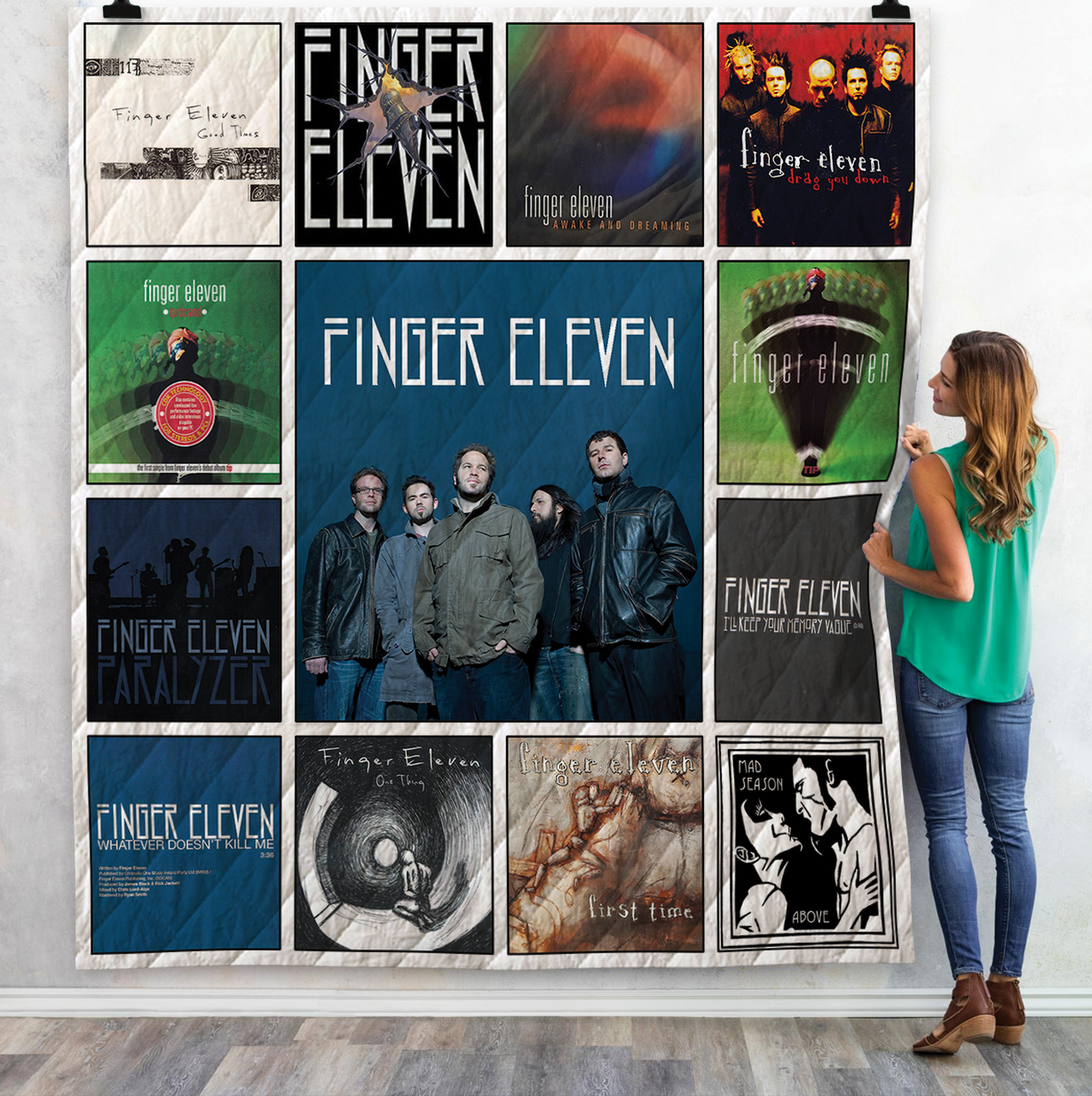 Finger Eleven Singles Albums Quilt Blanket For Fans
