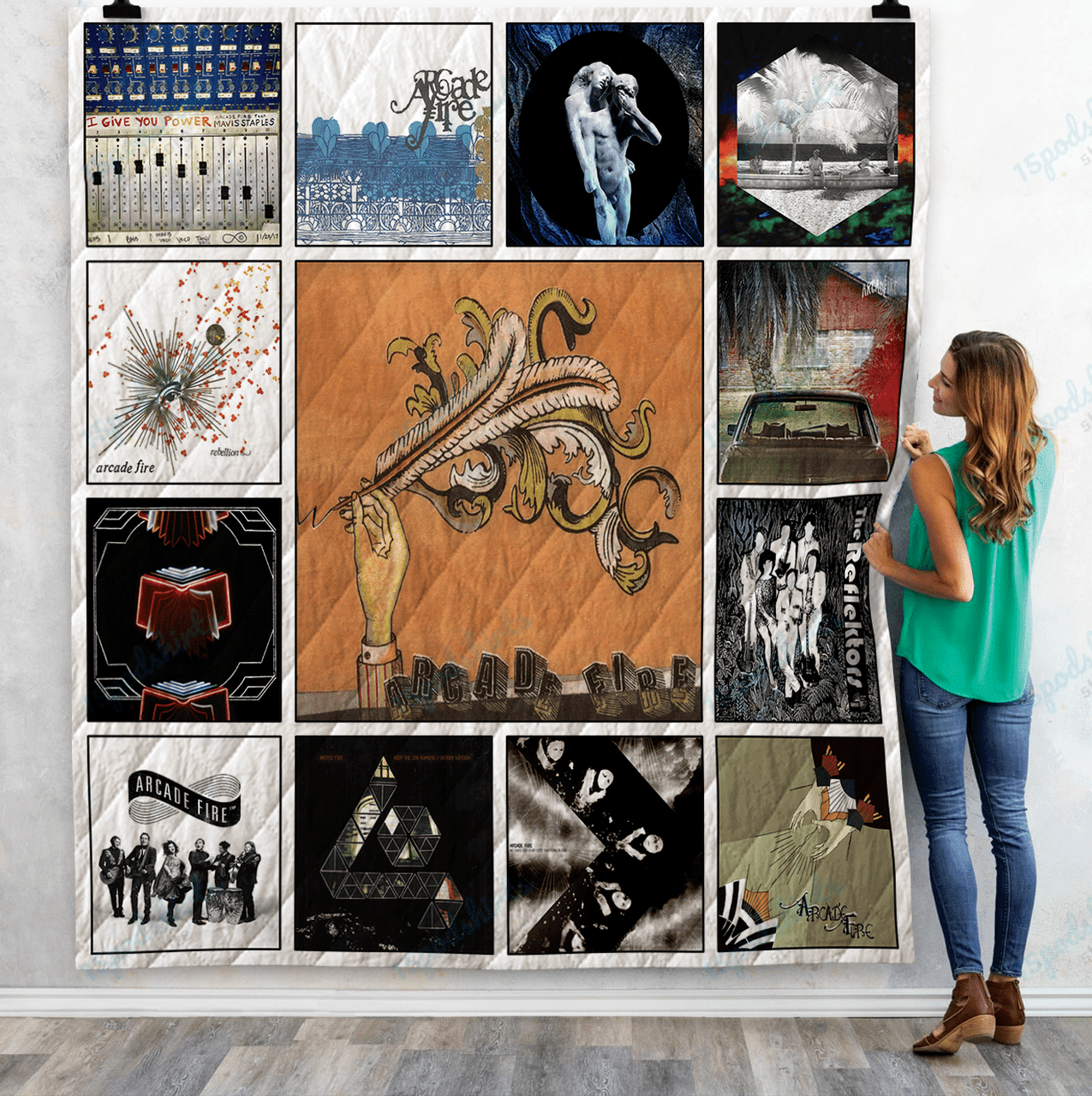 Arcade Fire Albums Quilt Blanket