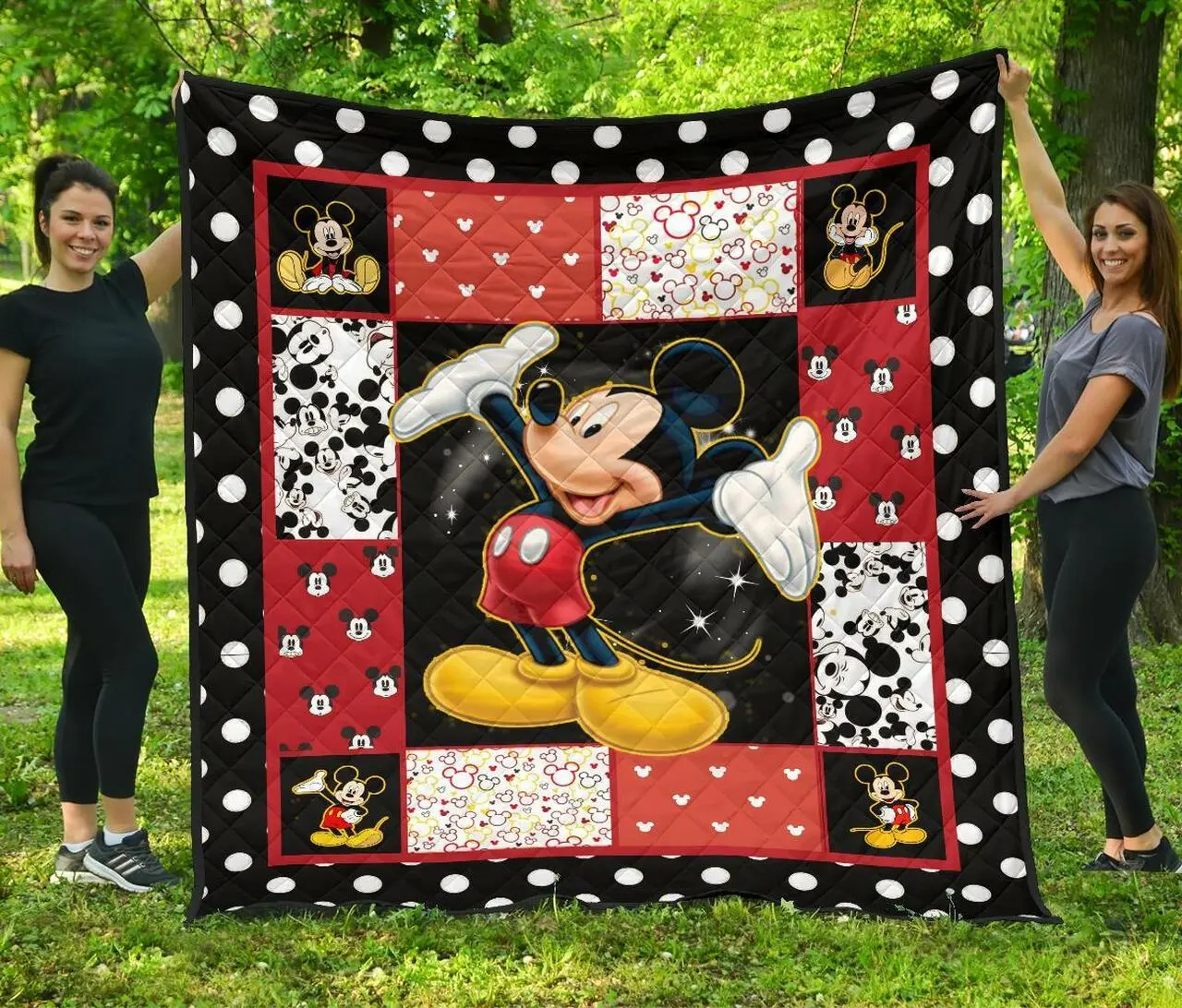 Mickey Disney Cartoon Fan Gift Idea Quilt