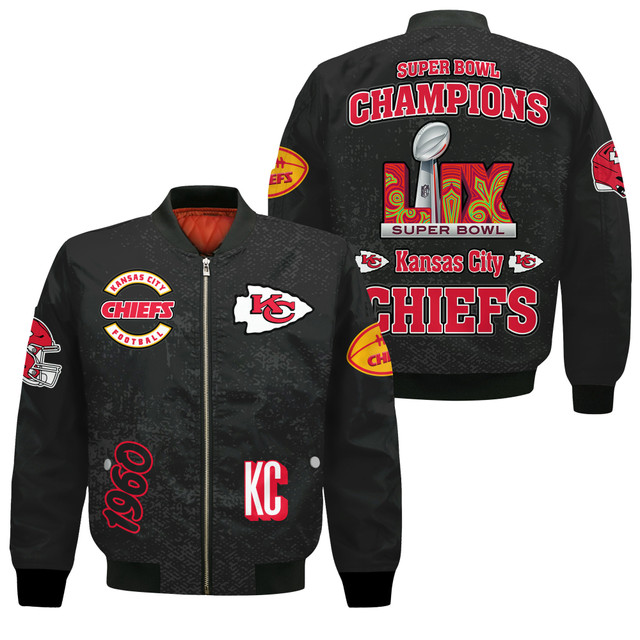 Kansas City Chiefs Super Bowl Lix Champions Winning Spirit Bomber Jacket