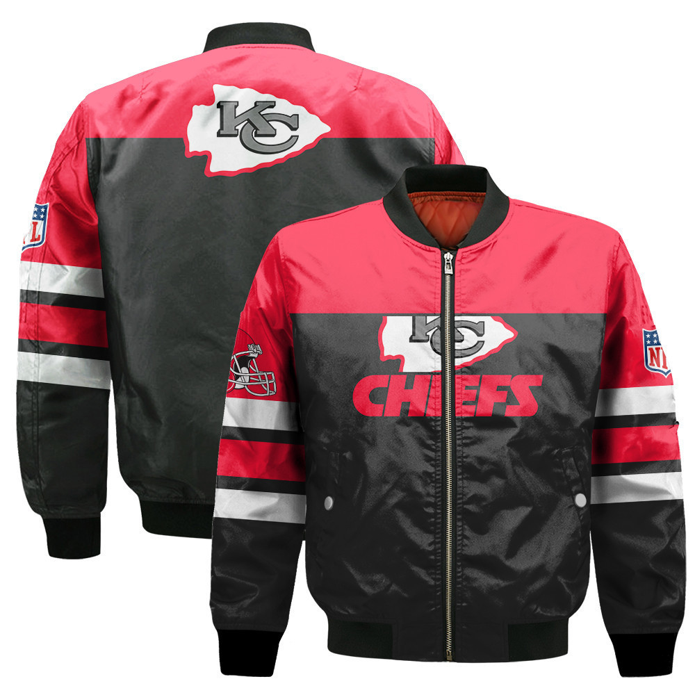 Kansas City Chiefs Logo Nfl 2025 Unisex Bomber Jacket